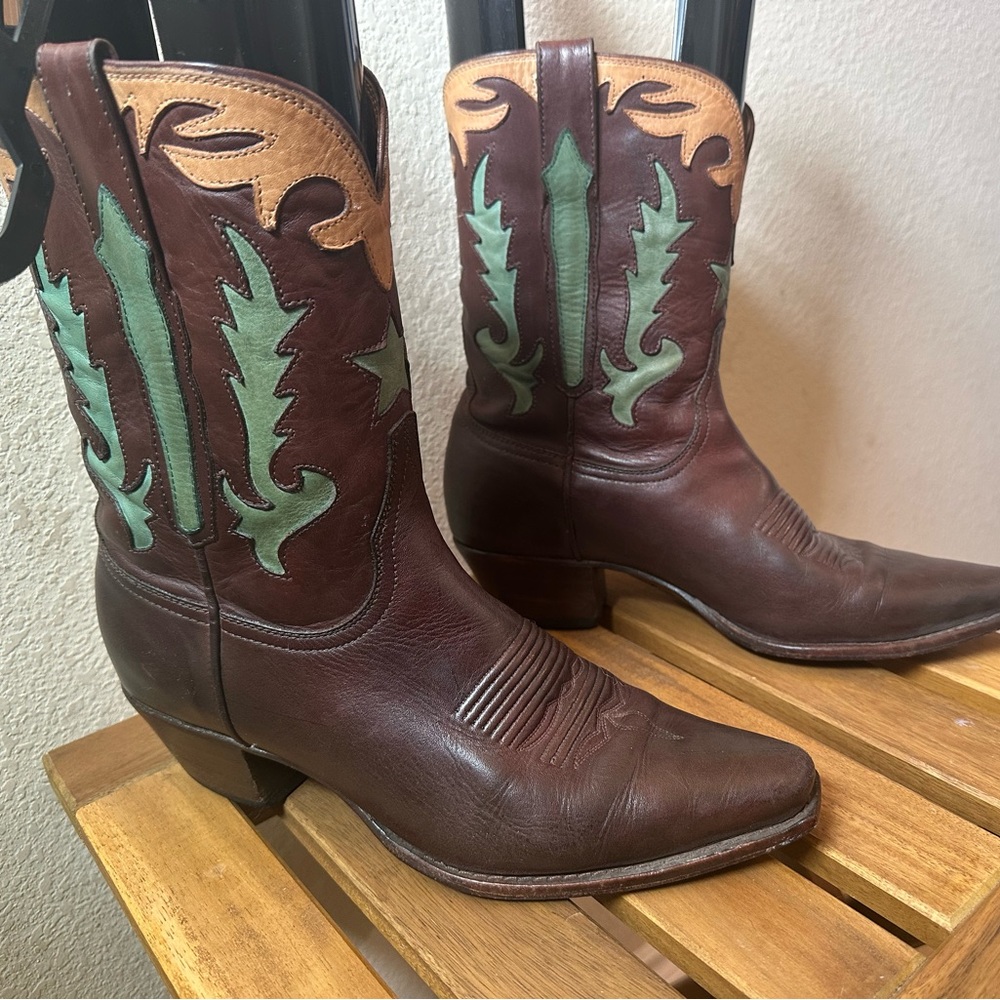 Vintage Charlee One Horse by Lucchese Cowboy Boots